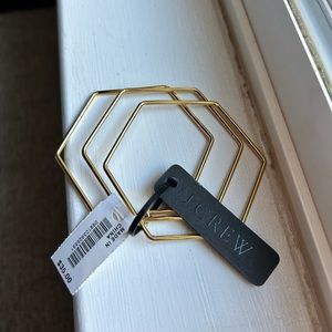 NEW gold J. Crew bangles